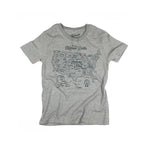 National Parks Map Youth Tee