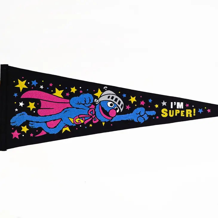 Super Grover Pennant • Sesame Street X Oxford Pennant