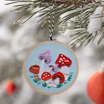 Embroidered Christmas Ornament Kit