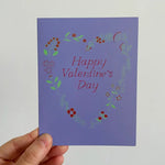 Flower Heart Valentine's Day Card