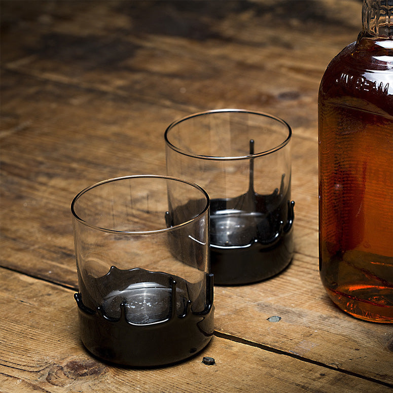 Wax Dipped Whiskey Glasses