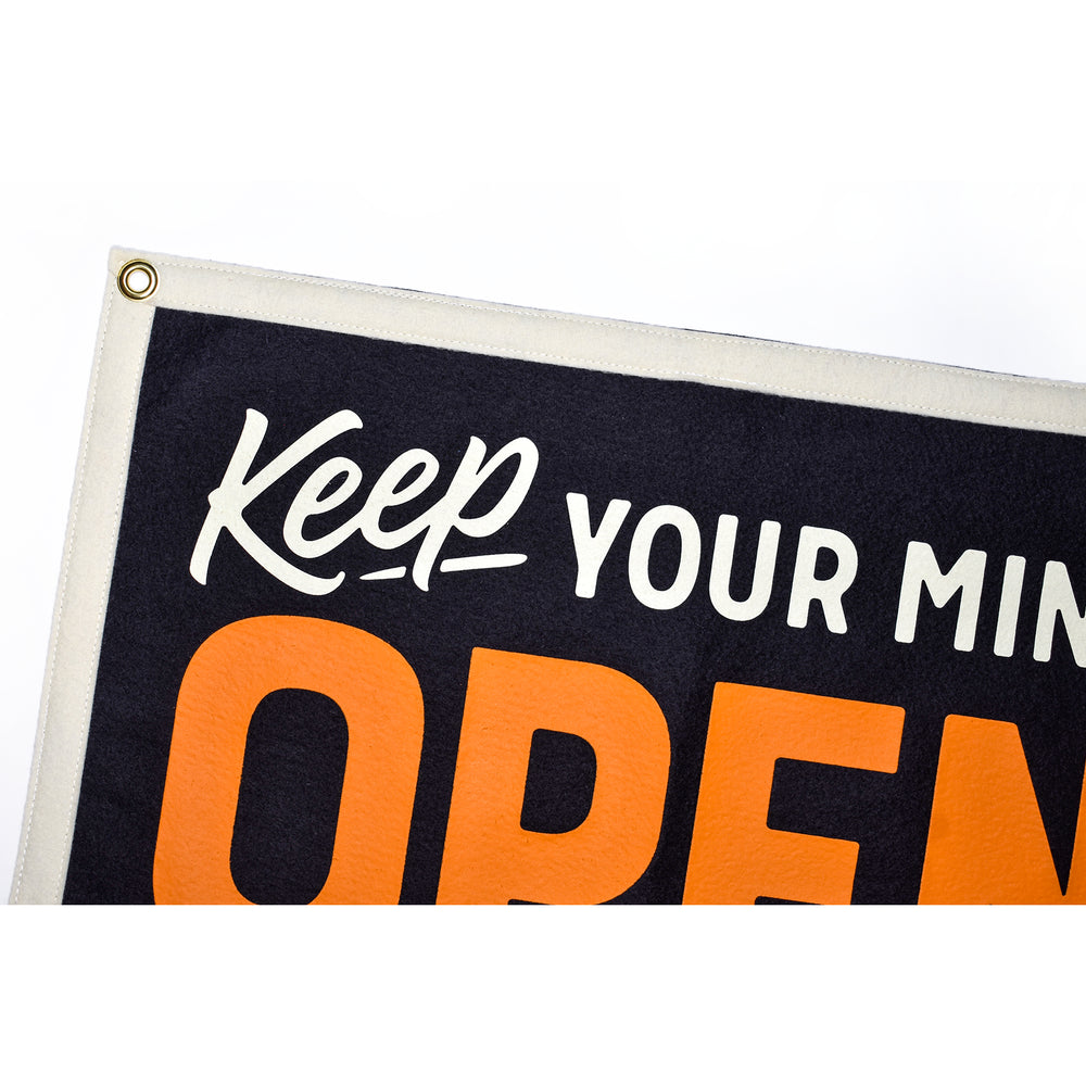 Keep Your Mind Open Pennant