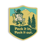 Pack It In, Pack It Out Sticker