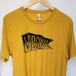 Virginia Flag T-shirt - Mustard Yellow